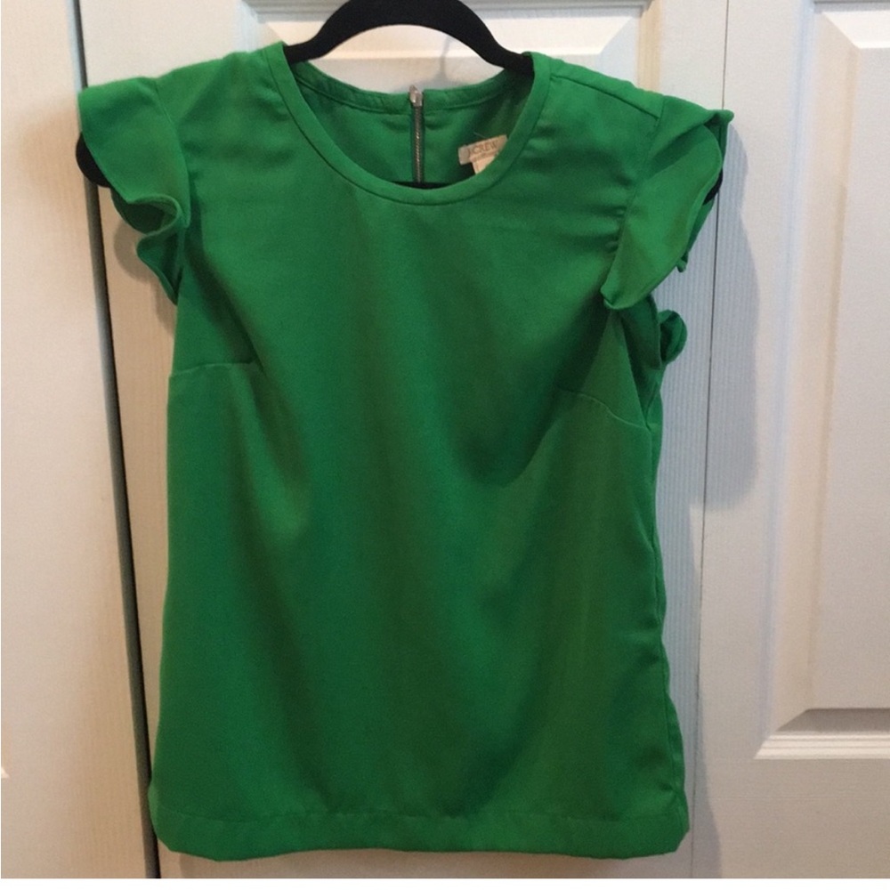 J.Crew green blouse